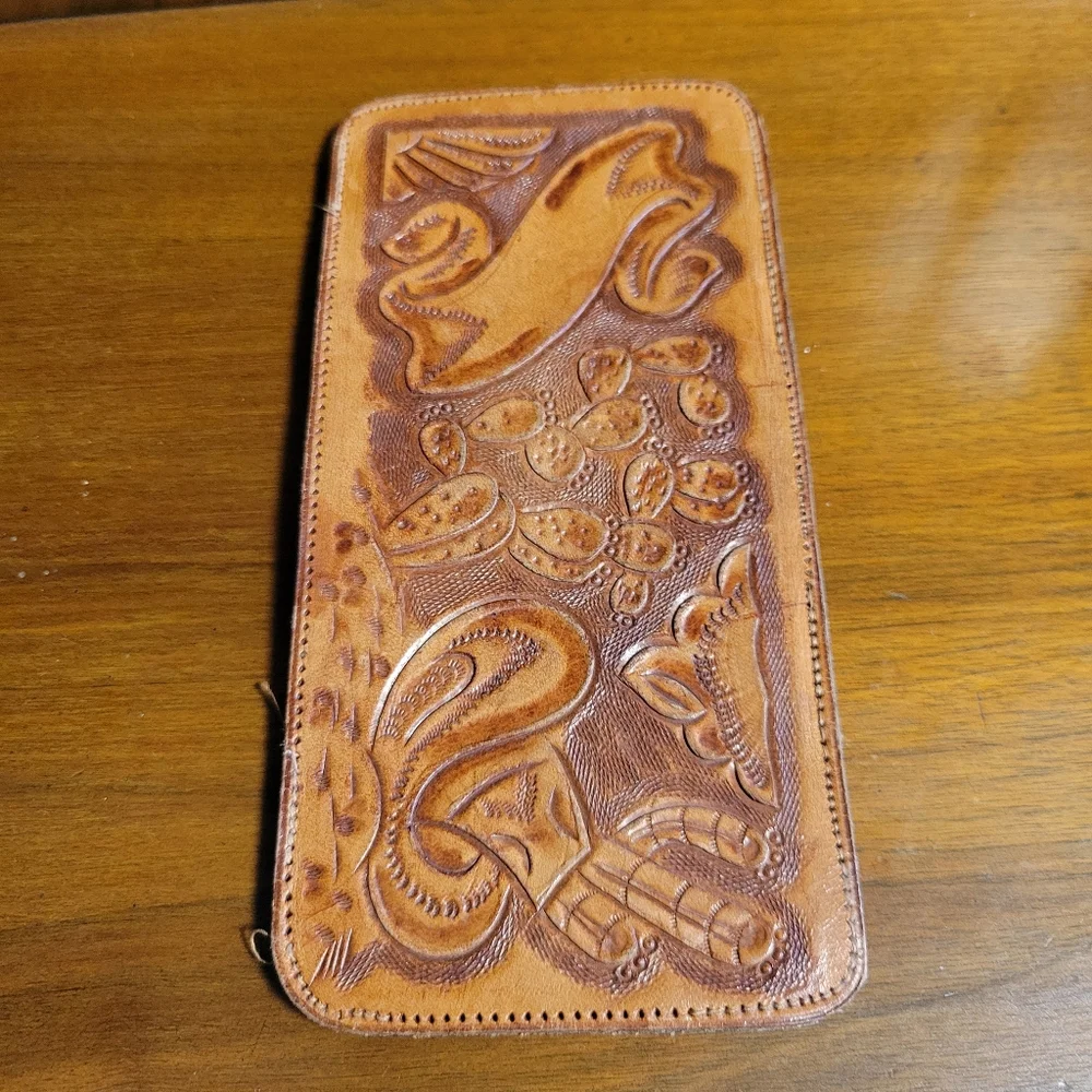 Handcrafted Leather Bill Holder